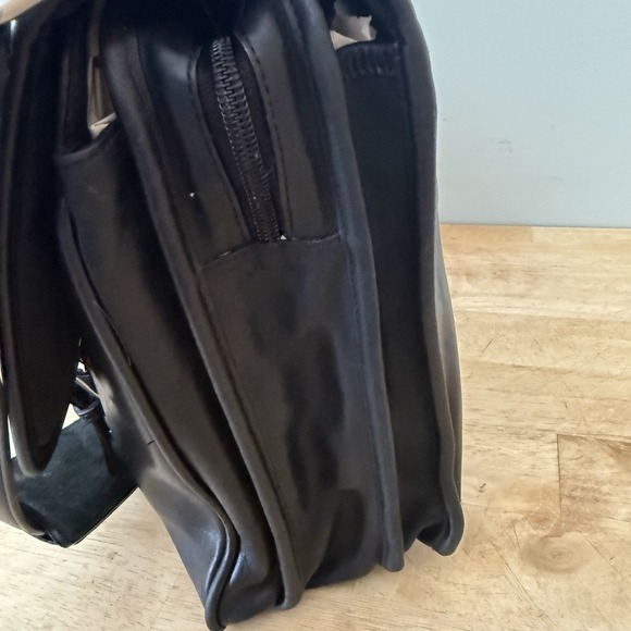 Coach Thompson Executive Black Leather Laptop Bag Briefcase Attache 6455 - Picture 13 of 16